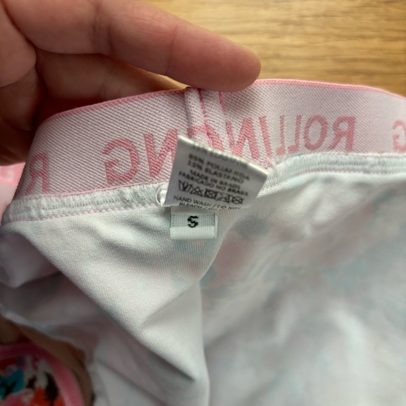 EUC Rolling Pole Shorts - Pink Floral - Size S - Picture 5 of 5